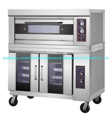 China Manufacturer Junjian High Class One Deck 2 Trays Electric Oven with Proofer