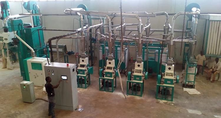 Kenya 30t Maize Roller Mill for Super White Sifted Maize Meal