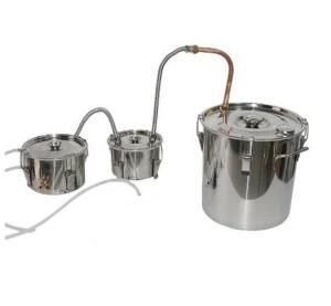 30L/8gal Stainless Steel Home Alcohol Double Distillation Equipment