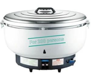 Big Gas Rice Cooker 30 Liter with Stretched Aluminum Inner Pot for 200 Persons 200 Cups ...