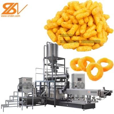 Supplier Corn Puff Snack Production Line China Extruder Corn Chips Food Making Machine