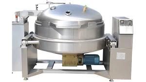 Hydraulic Tilting Vacuum Cooking Jacketed Kettle Sugar Jams Paste Sauce