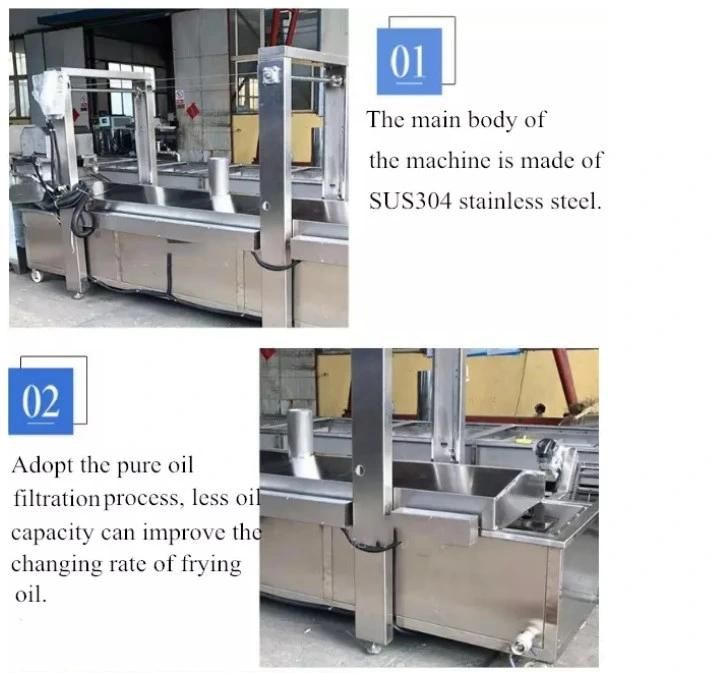 Automatic High Capacity Puff Snacks Frying Machine