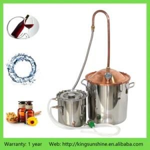 8L/2gal Handmade Alcohol Distiller Copper Lid Brewing Equipment