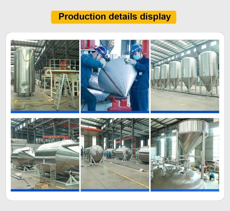 4bbl 5bbl 10bbl Stainless Steel Jacketed Double Layer Heat Preservation Fermentation Tanks ISO UL CE