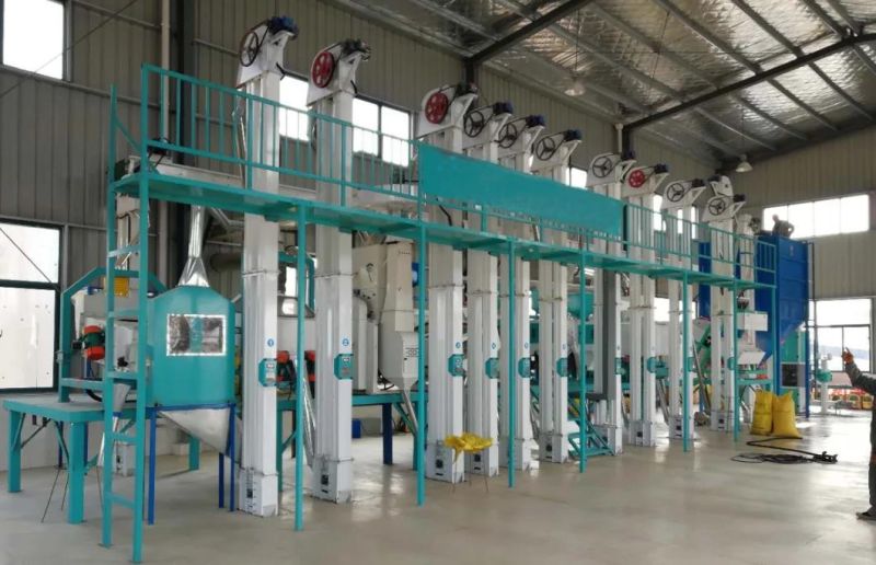 Complete 50t Rice Milling Plant with Rice Parboiling Unit