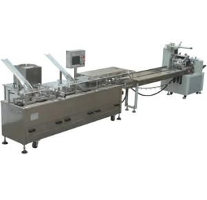 Biscuit Sandwiching Machine Connected to Packing Machine