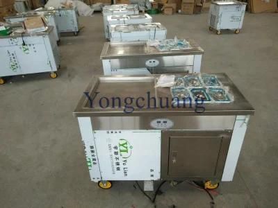 Fried Ice Cream Roll Machine with PLC Temperature Controller