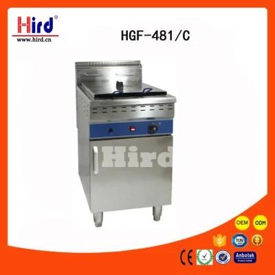 Commercial Free Standing Gas Deep Fat French Chips Fryer in Stainless Steel