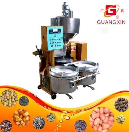 Automatic Combined Oil Press with Seeds Roaster, Oil Press and Oil Filter