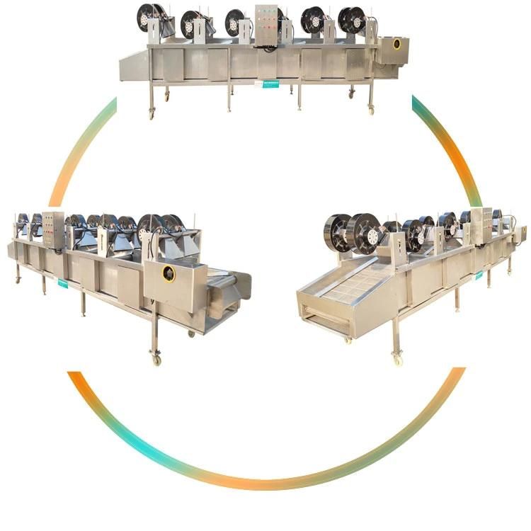 Air Knife Vegetable Air Dewatering Potato Crisp Deoiler Dryer Machine