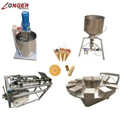 Electric Crispy Snack Food Ice Cream Cone Biscuit Making Machine