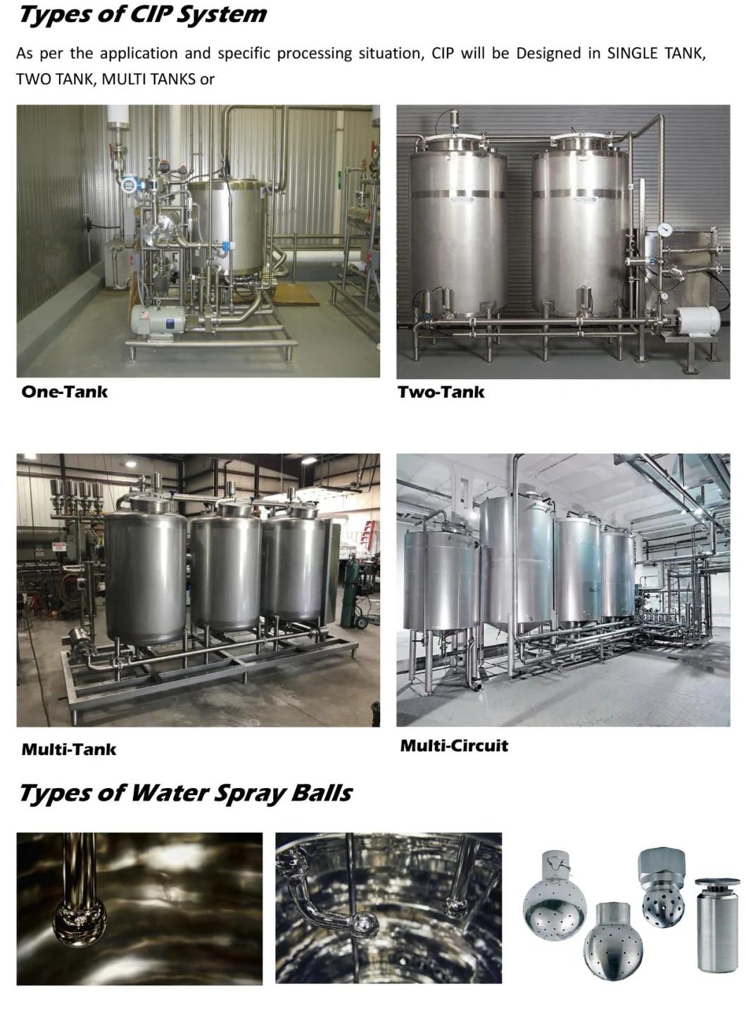 Stainless Steel Automatic Clean in Place Equipment CIP Tank Cleaning System