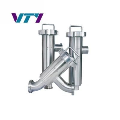 Sanitary Food Grade Stainless Steel Angle Filter with Welded End