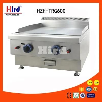 Gas Griddle (HZH-TRG600) All Flat Plancha CE Bakery Equipment BBQ Catering Equipment