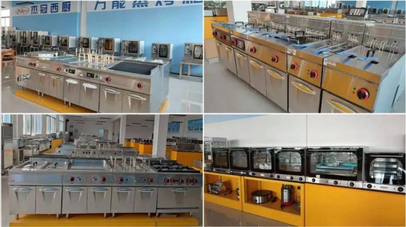 Vertical Commercial Gas Range 4 Burners with Gas Oven Gh-987A