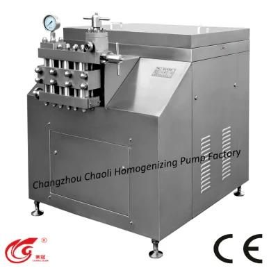 Middle, 1500L/H, Stainless Steel Homogenizer for Making Dairy