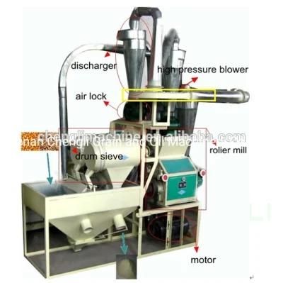 5tpd Small Size Self-Feeding Wheat Roller Milling Flour Machinery