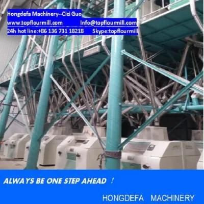 Wheat Flour Mill Equipment Complete PLC (100t)
