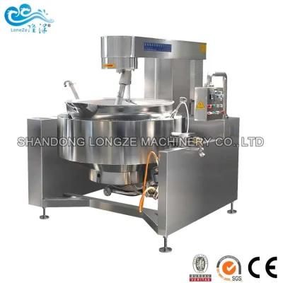Factory Supply Industrial Automatic Gas Heated Soup Boiling Cooking Kettle with Mixer ...