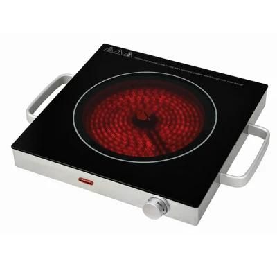 Burner Built in Black Tempered Glass Safety Device Gas Cooktop