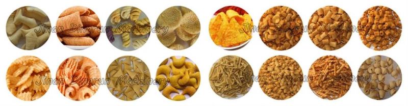 Jinan fried puffed food triangle processing making machinery price