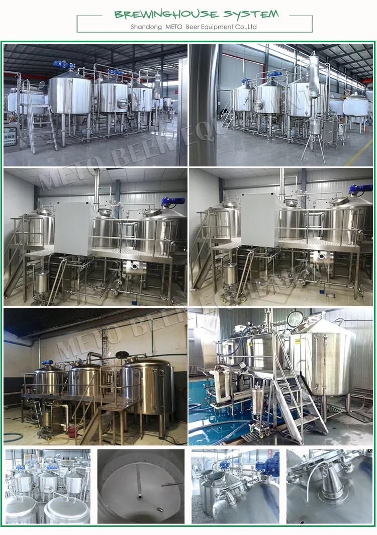 Steam Heating 3 Vessels 1000L Craft Beer Brewery Mash Tun