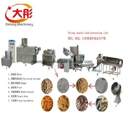 Jinan Datong Full Automatic Extruded Wheat Fried 3D Pellet Bugles Crispy Chips Snack Food ...
