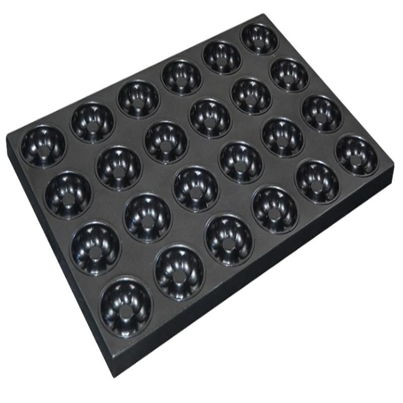 Industrial Non-Stick Donut Pan 32 Multi-Link Cake Mold of Donut Shaped Metal Carbon Steel Baking Tray Donut Bakeware