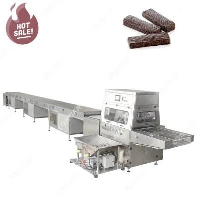 Wholesale Bottom Chocolate Taste Donut Making Enrobing Popsicle Machine Chocolate Coating ...