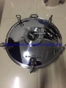 SS304/316L Circular Type Manhole Cover Center with Sight Glass