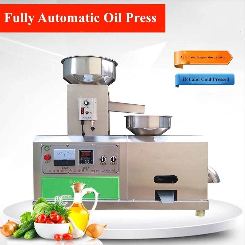 Automatic Household Oil Press Machine Sunflower Oil Making Machine Screw Oil Mill Sesame Peanut Oil Extraction Machine