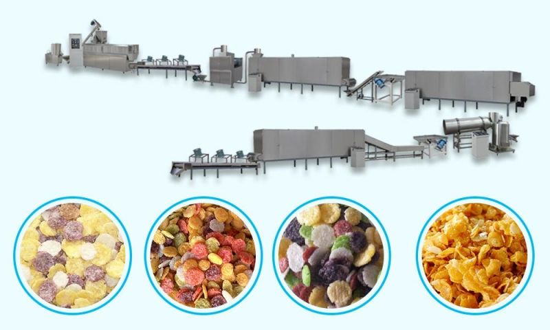 Nutrition Breakfast Cereal Corn Flakes Machine Grain Cereal Food Production Line