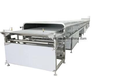 Food Grade Material PU Belt Customized Cooling Tunnel for Making Chocolate
