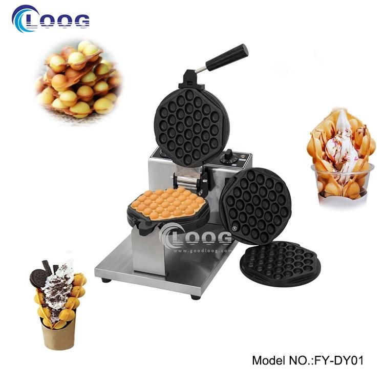 Wholesale Factory Supplier 110V 220V Electric Bubble Egg Waffle Machine Factory Price Bubble Waffle Maker Commercial