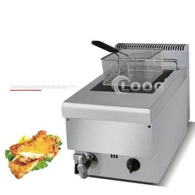 Commercial Donut Fryer Gas Chips Fryer Machine Stainless Steel Deep Fryer for Sale