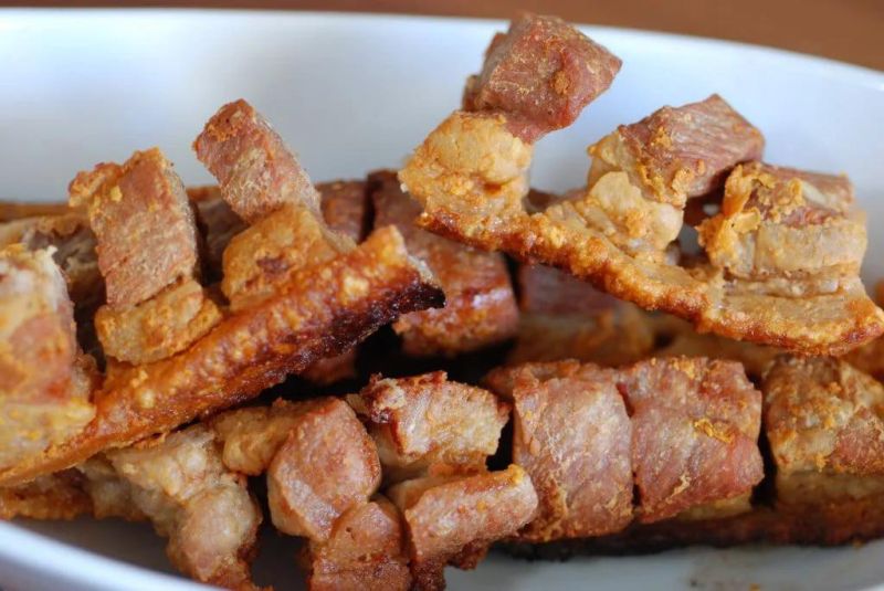 Pork Belly Industrial Fried Machine Conveyor Mesh Belt Continuous Fryer