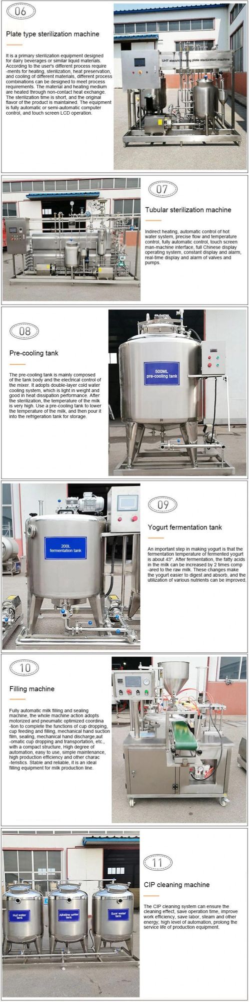 Food Grade Yogurt Production Line Small Scale Automatic Yogurt Making Machine