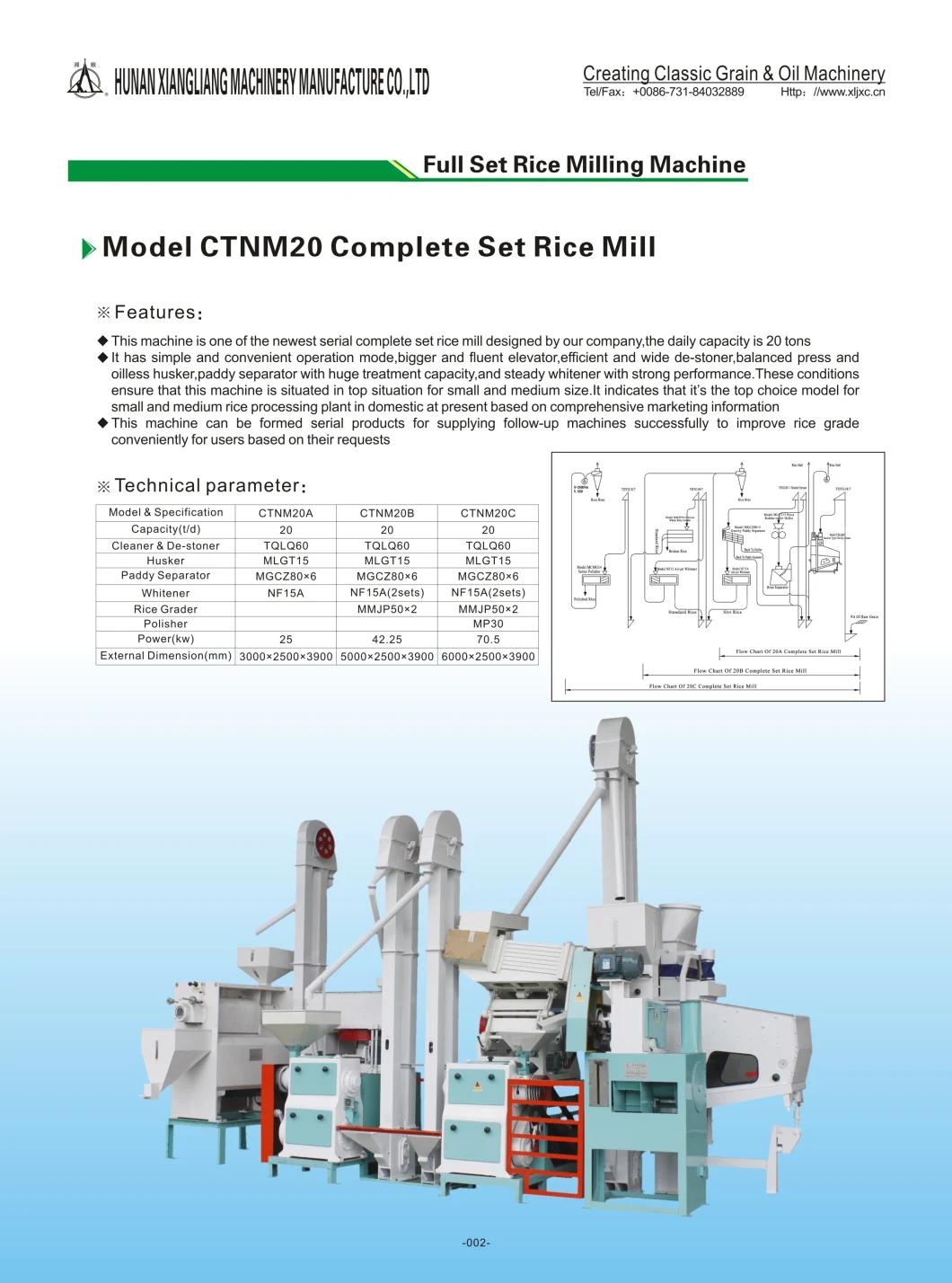 Full Automatic CE Quality Rice Mill Machine Manufacturer for Series Rice Mill Processing Machine, #Rice Milling Plant#Capacity Arrive 30 Tons Per Day