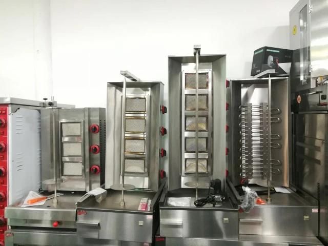 Stainless Steel Table Top Mini Gas Kebab Grill Machine Doner Kebab Machine Gas Shawarma Grill Machine