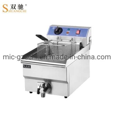 Ce 8 Litre Electric Deep Fryer Chicken Fryer Machine 1 Tank 1 Basket with Tap