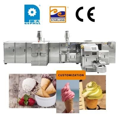 Fully Automatic Sugar Rolled Cone Machine Waffle Cones Production Line