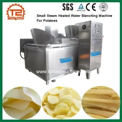 Potato Chips Making Equipment Small Steam Heated Water Blanching Machine for Potatoes