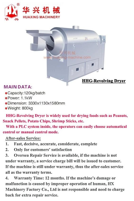Hhg-Revolving Dryer (Puff Snack Production Line/Shrimp Bar/Cracker)