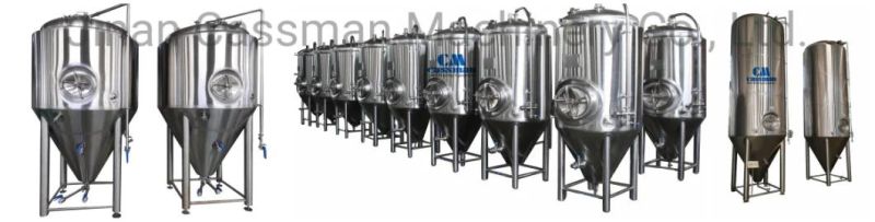Cassman 2000L Industrial Beer Brewhouse Equipment with Dimple Cooling Jacket