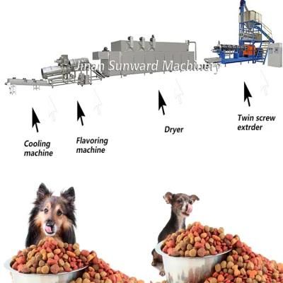 Twin Screw Cat Feed Manufacturer Machine Extruded Pet Food Maker