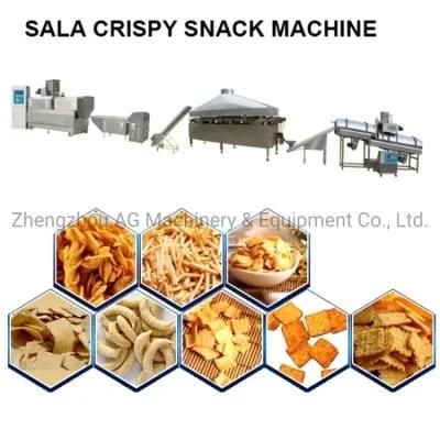 Multifunctional Stainless Steel Crispy Rice and Puffed Fish Cake Bugles Production Line