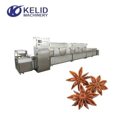 Full Automatic Microwave Cinnamon Star Anise Dryer Sterilization Machine
