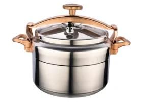 Golden Handle Aluminium Pressure Cooker