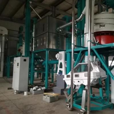 PLC Control Kenya 120t/24h Maize Milling Plant of High Qualty